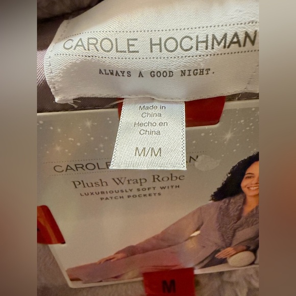 Carole Hochman Plush Wrap Robe - Picture 6 of 9